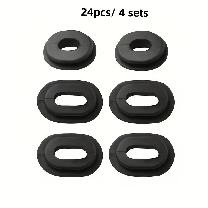 TEMU A Set Of 4 24pcs Rubber Gaskets For Motorcycle Side Covers, Including Sealing Gaskets And Bolts For The Cover, Your Needs