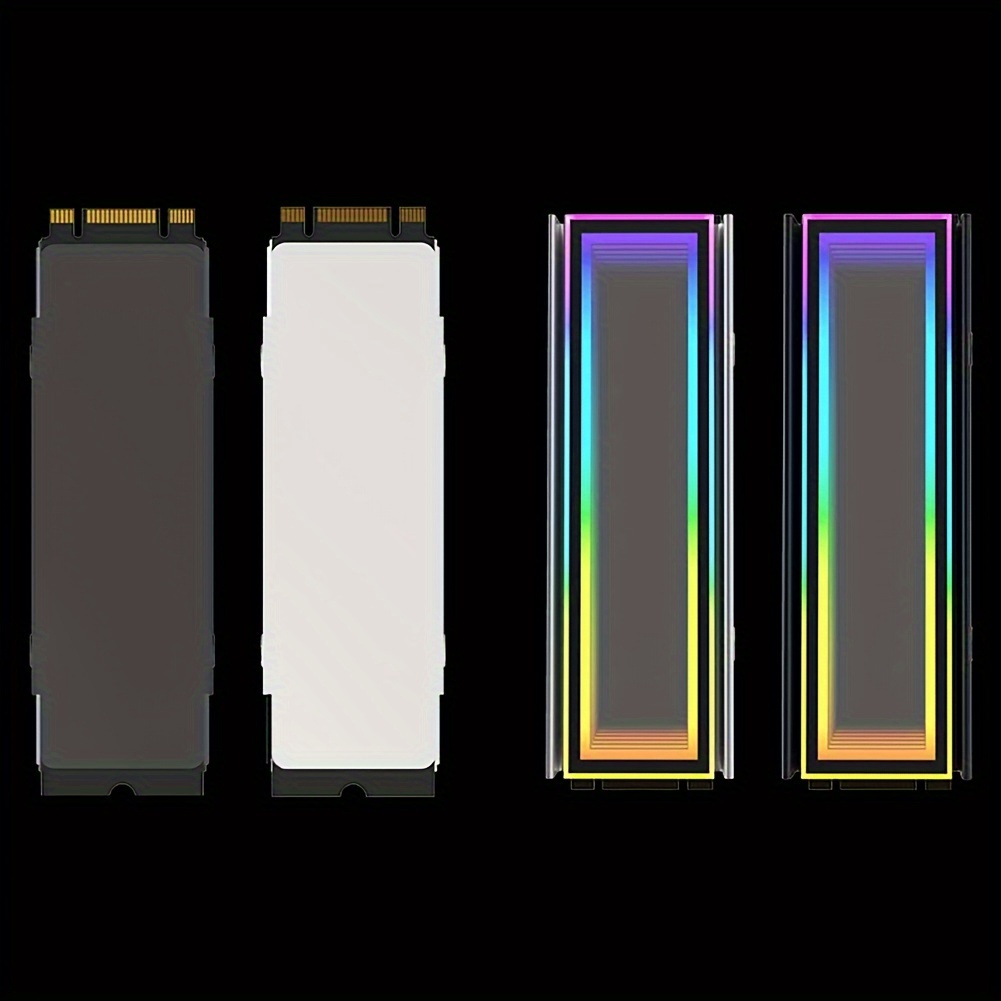 argb aura sync m 2   cooling vest aluminum heatsink for 2280 solid state drives rgb lighting   heat dissipation   for pc builds details 10