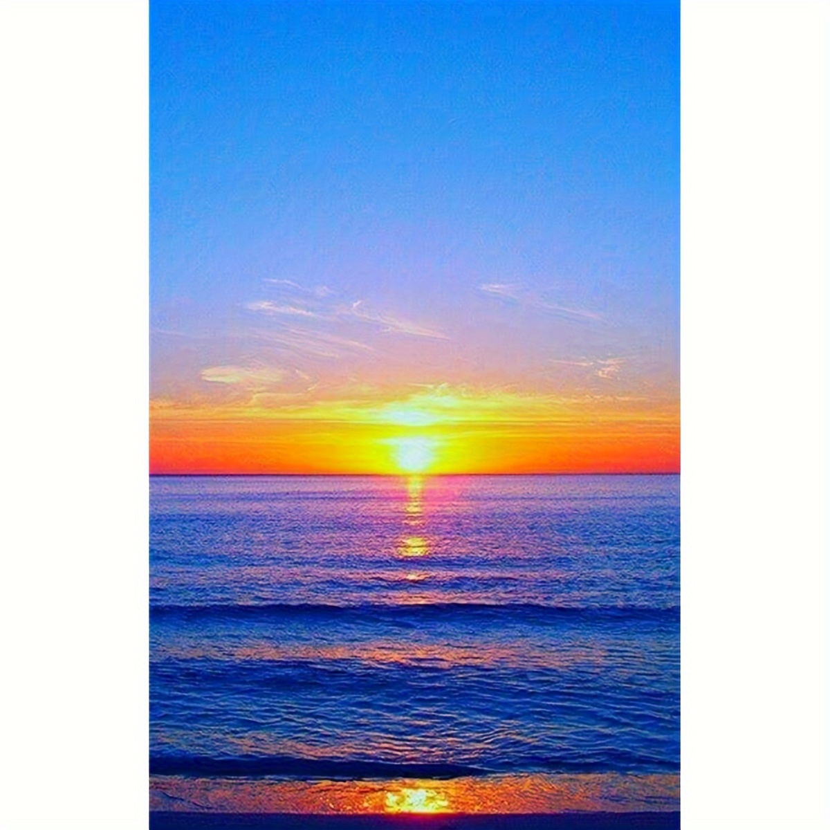 Kit Diamond Painting 5D Spiaggia E Tramonto 30x40cm - Pittura Con Diamanti Per Adulti E Bambini - Decorazione Casa Con Tutti Gli Accessori - Foto 6