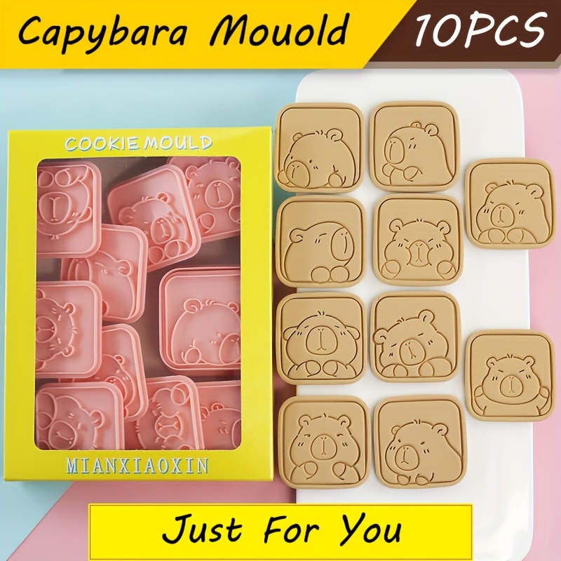 

Capybara Cookie Mold Cartoon Capybara Head Pack Cookie Cookie Cutting Mold Fondant Baking Mold