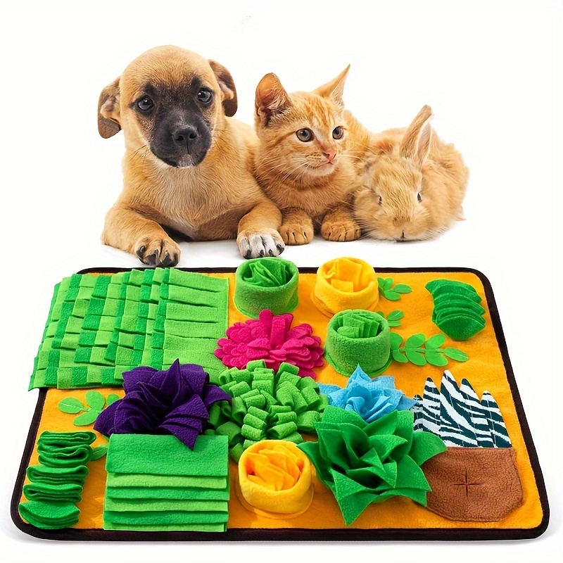 E-shop Schnüffelparadies, Interaktive Schnüffelmatte für Hunde - Fesselndes Rätselspielzeug, Langsamfresser & Entspannungsdecke