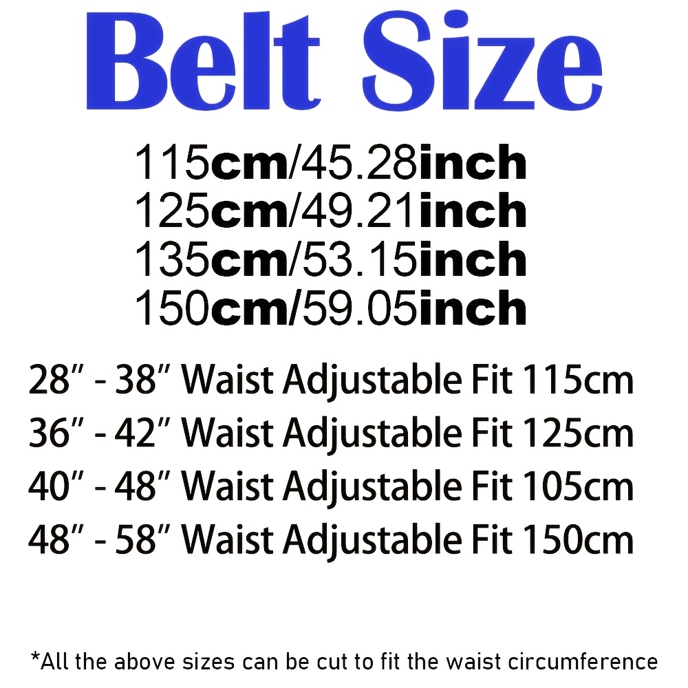 Men's Casual Stretch Golf Belt, Adjustable Woven Fabric Design