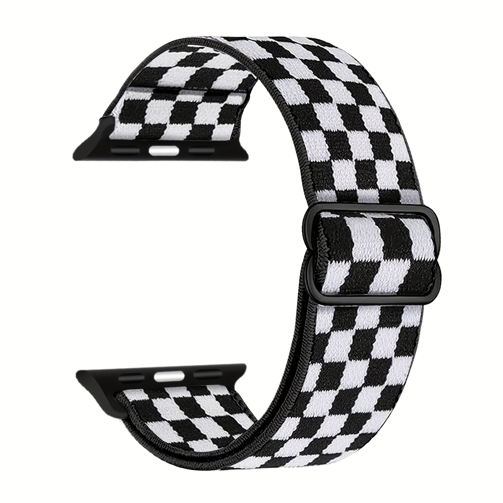 TEMU Bracelet Élastique Simple pour iWatch Ultra 49mm 46mm 45mm 44mm 42mm 41mm 40mm 38mm - Nylon Souple Tressé pour Hommes et Femmes, Compatible avec
