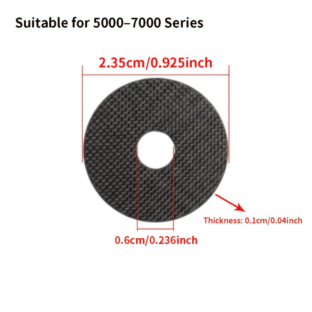 TEMU 3pcs Carbon Fiber Fishing Reel Brake Pads Replacement