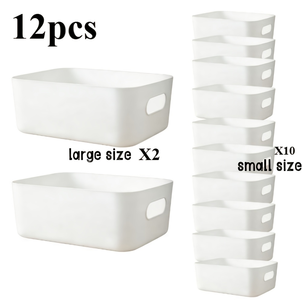 Image of 12pcs Practical And Multifunctional Refrigerator Storage Boxes Ideal For Housewives Home Tidiness Single And Food Lovers Suitable For Refrigerator Freezer Cabinets And Storage Rooms Organization