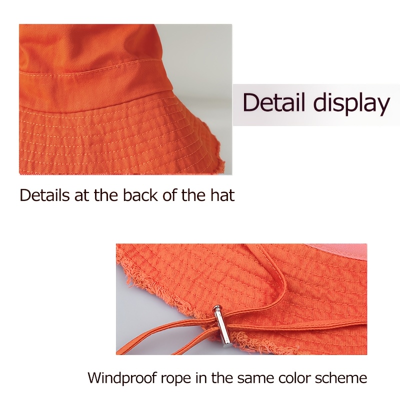 Custom Embroidered Fisherman Hat with Adjustable Drawstring
