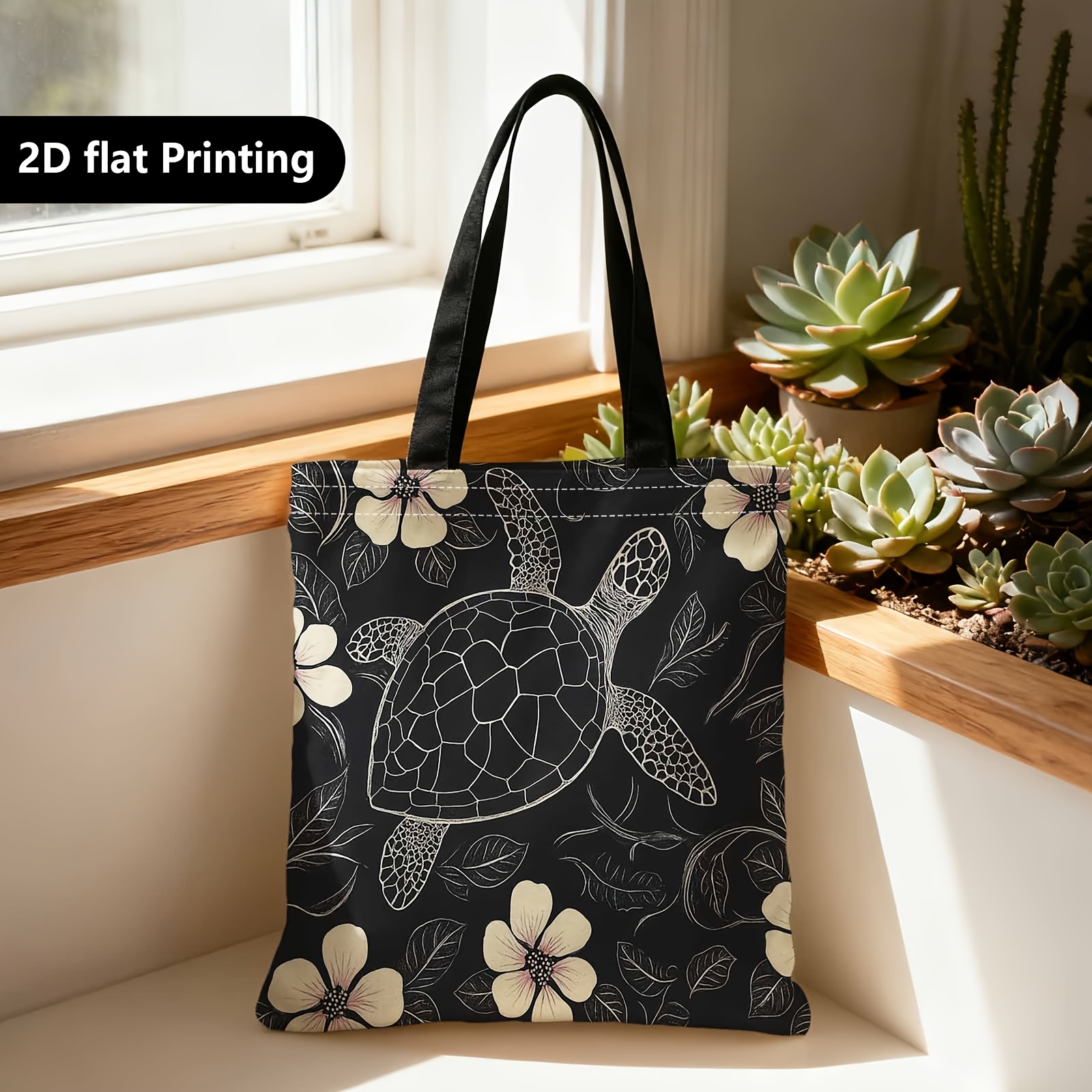 TEMU Sac 1 pièce écaille de tortue et couleur unie - Sacoche à bandoulière réversible à imprimé écaille de tortue, portable, convient pour , cadeau,