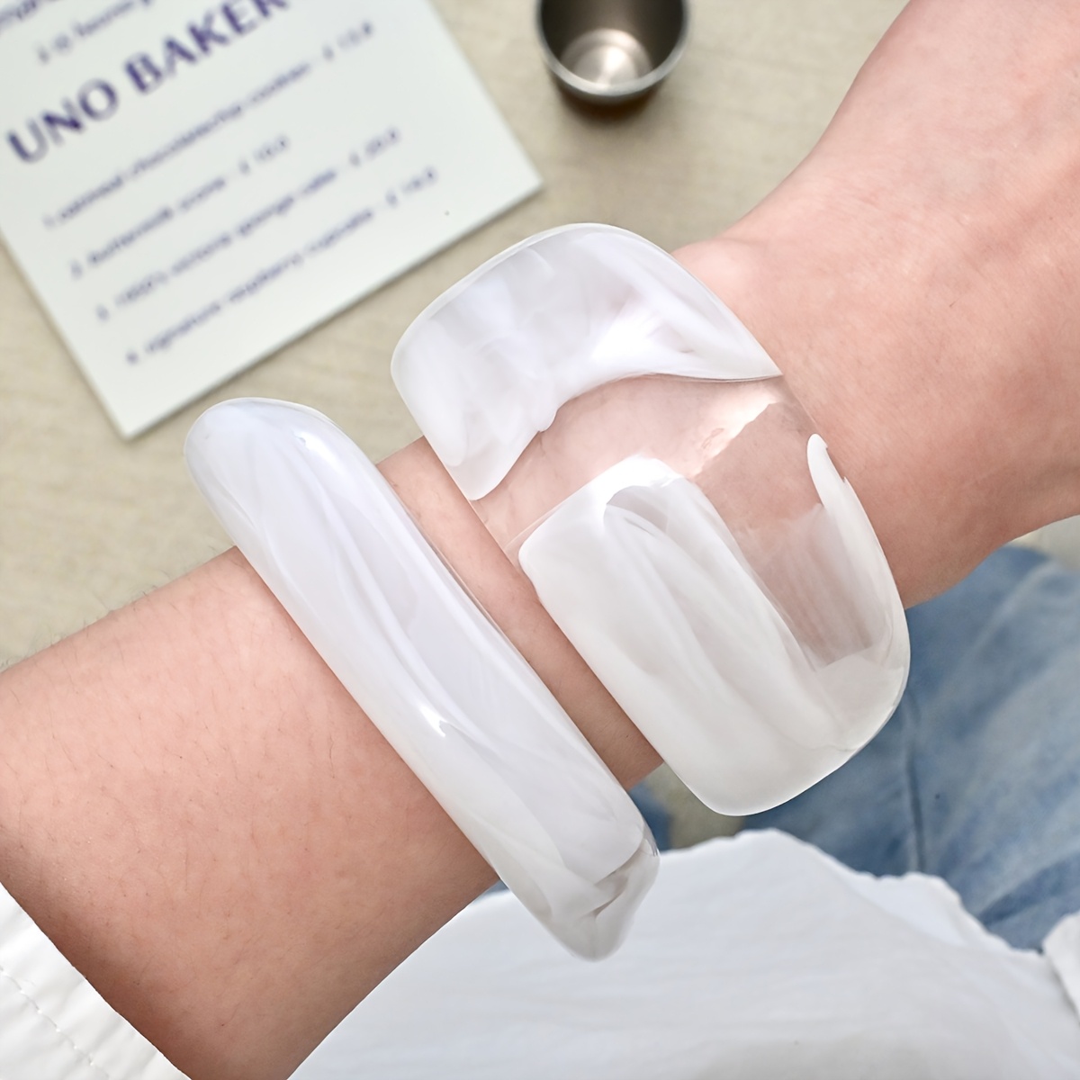 2pcs Fashionable Easy Bracelet Set for Daily Life