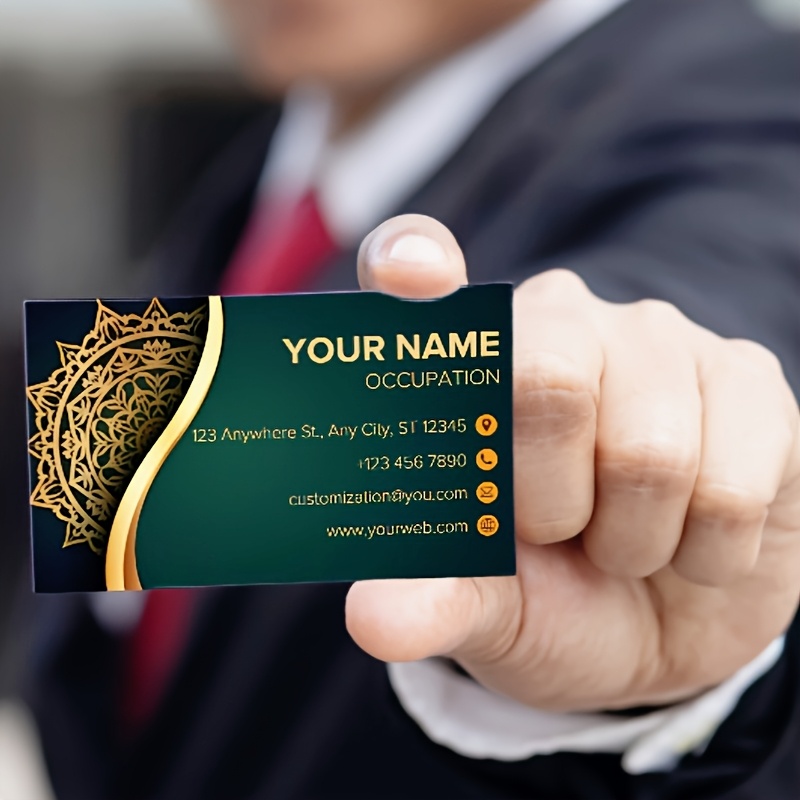 TEMU Cartes de Visite Personnalisées - Production Rapide - Modèles Résistants à la Décoloration