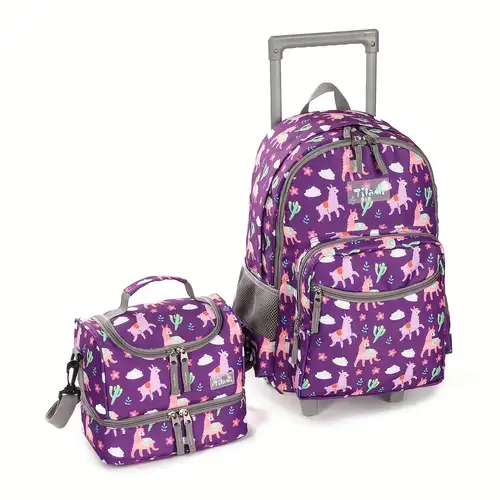 rolling backpack 18 inch double handle with lunch bag wheeled kids backpack, leaves pink, bookbag, back to school, backpack for school, travel accessories must have, suitcase, luggage for travel, bag for school, rolling backpack 18 inch double handle with lunch bag wheeled kids backpack, leaves pink, bookbag, back to school, backpack for school, travel accessories must have, suitcase, luggage for travel, bag for school,