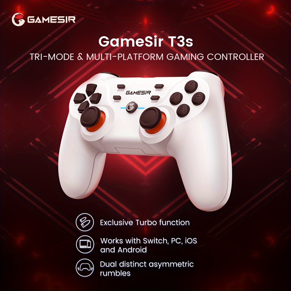 

Gamesir T3s Wireless Gaming Controller For Windows Pc, , Ios & Android