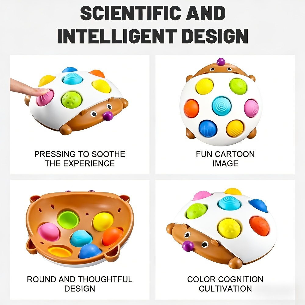 Sensory Baby Toy for Infants with Hedgehog Design