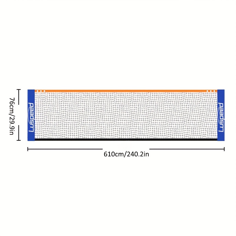 TEMU Portable Folding Volleyball Net - Quick Setup, Durable Nylon/polyester, Multi-sport For Volleyball Badminton Tennis Pickleball, Indoor/outdoor