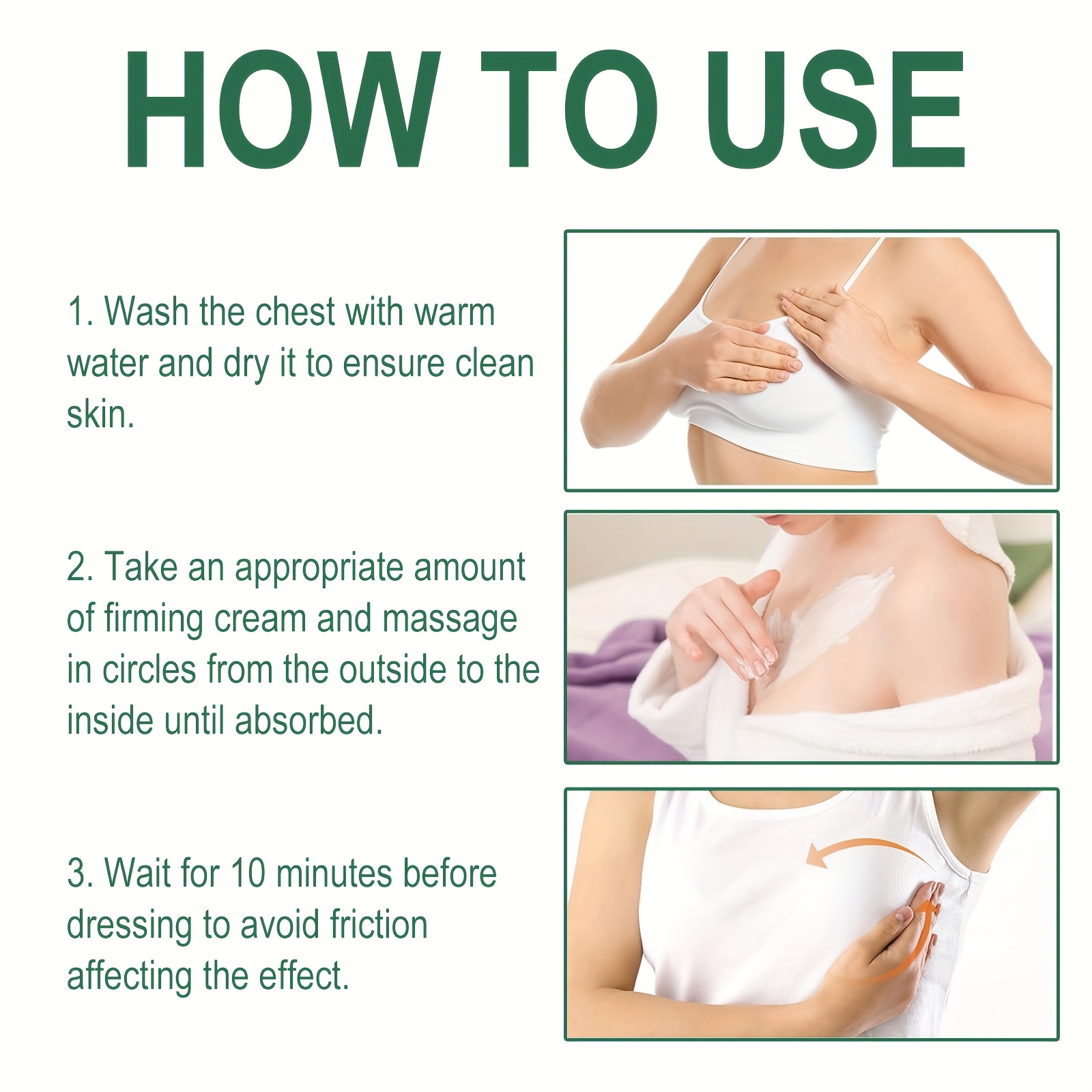 كريم شد الصدر للنساء من xioimy 50 جرام - تركيبة الكولاجين، حمض الهيالورونيك، فيتامين e ومستخلص البابايا - لون البيج  ، جل رفع وتثبيت الصدر لجميع أنواع البشرة، كريم مرطب ومشد للصدر تفاصيل المنتج 7