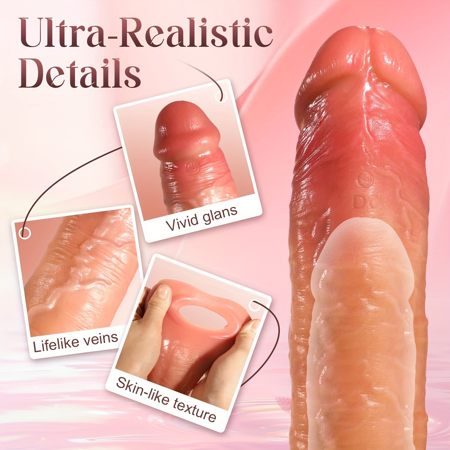 Vibrating Penis Sleeve Rooster Ring Vibrator Extension with 10 Vibration Mode, G-Spot Dildo Vibrators Penis Toy for Men WomenG-Spot Dildo Vibrators Penis Toy for Men Women Sex Toys