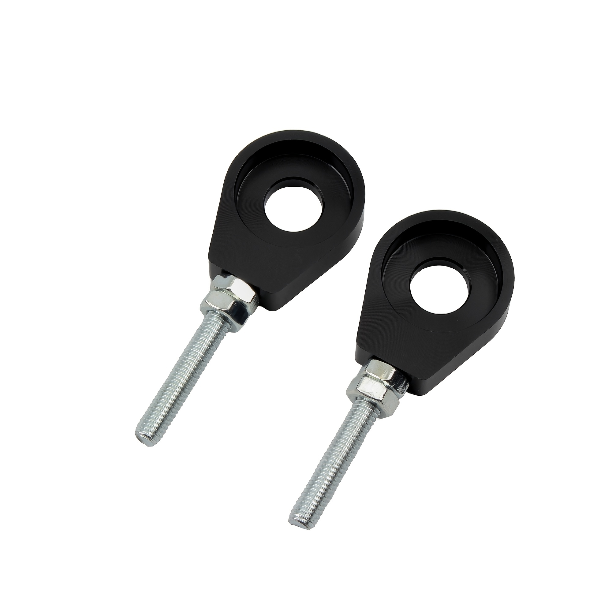 1 Pair 12mm Motorcycle Rear Wheel Axle Hole Chain Tightener Adjuster For Modification Parts Additions
