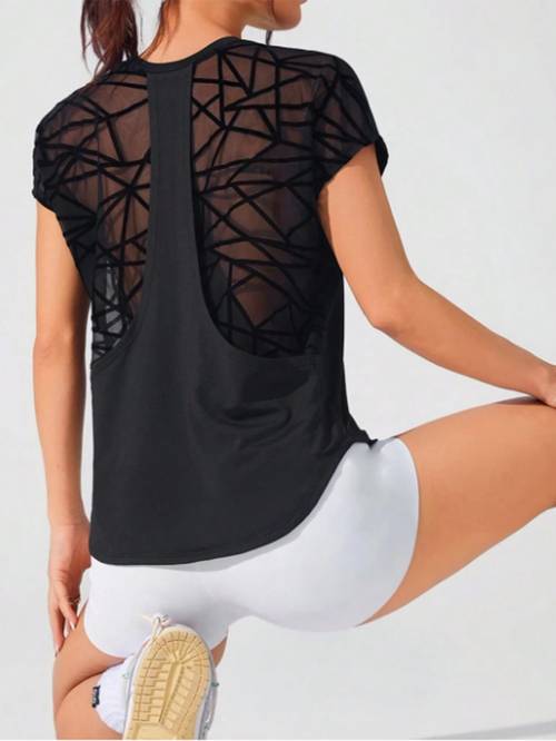 womens yoga top loose and breathable quick drying with a stylish training and fitness