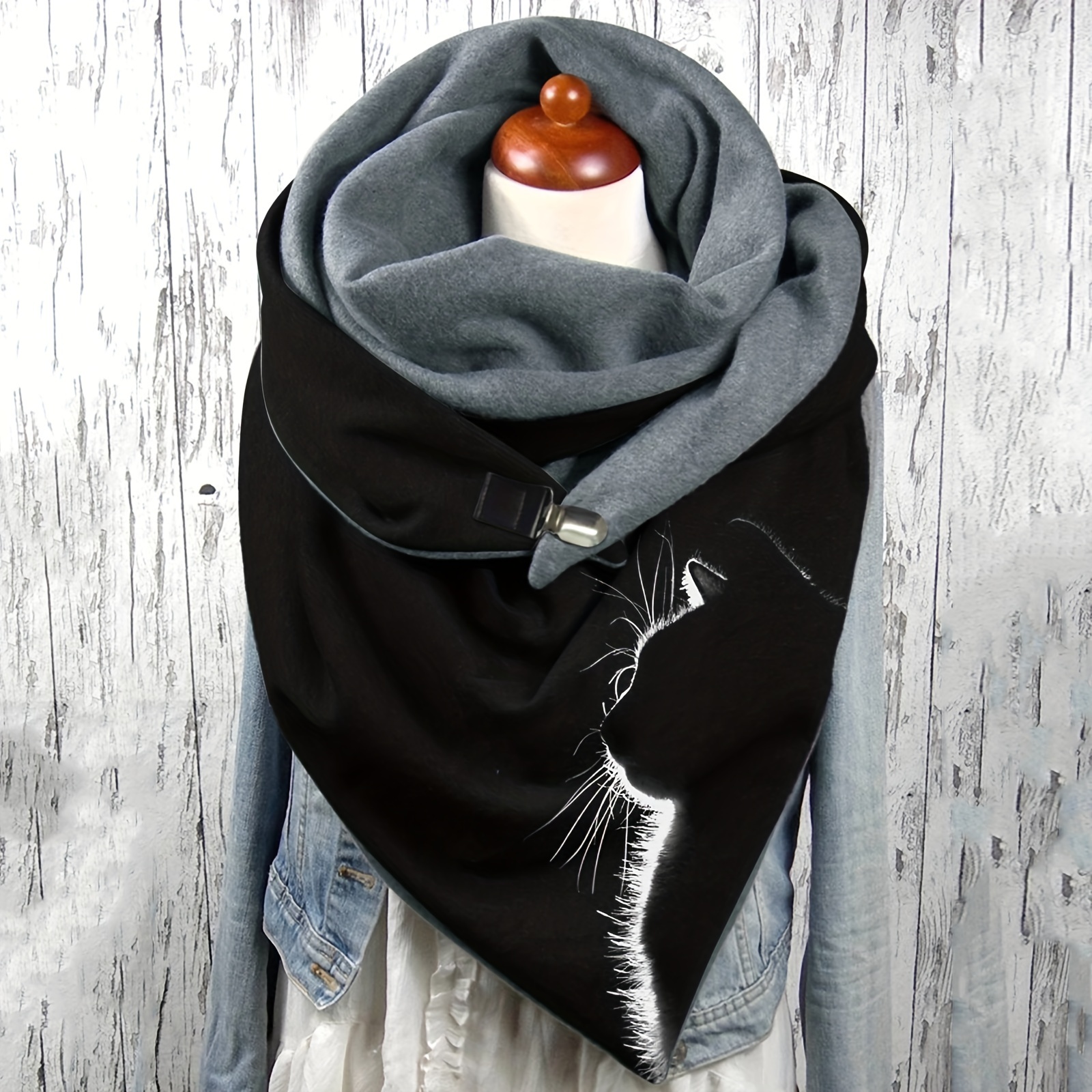 Image of Women's Print Scarf Triangle Scarf