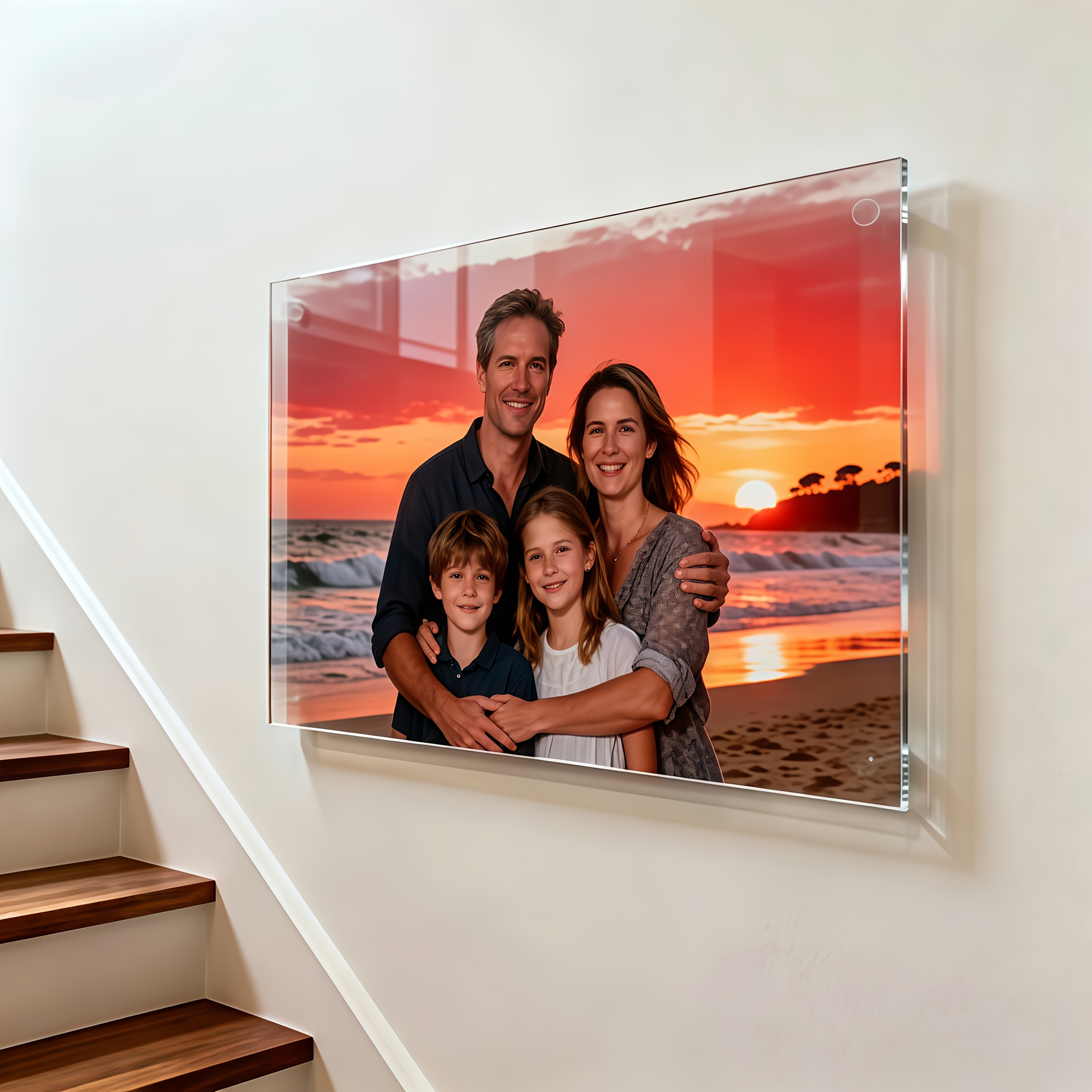 TEMU Custom Acrylic Wall Photo Display (no Accessories) | Clear 2d For Hallway | Valentine Gift & New Year Souvenir