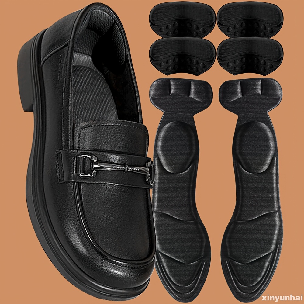 TEMU 6pcs Breathable Memory Foam Insoles And Heel Pads, Including 2pcs Insoles And 4pcs Heel Pads, Non-slip Wear-resistant High Heel Insoles,