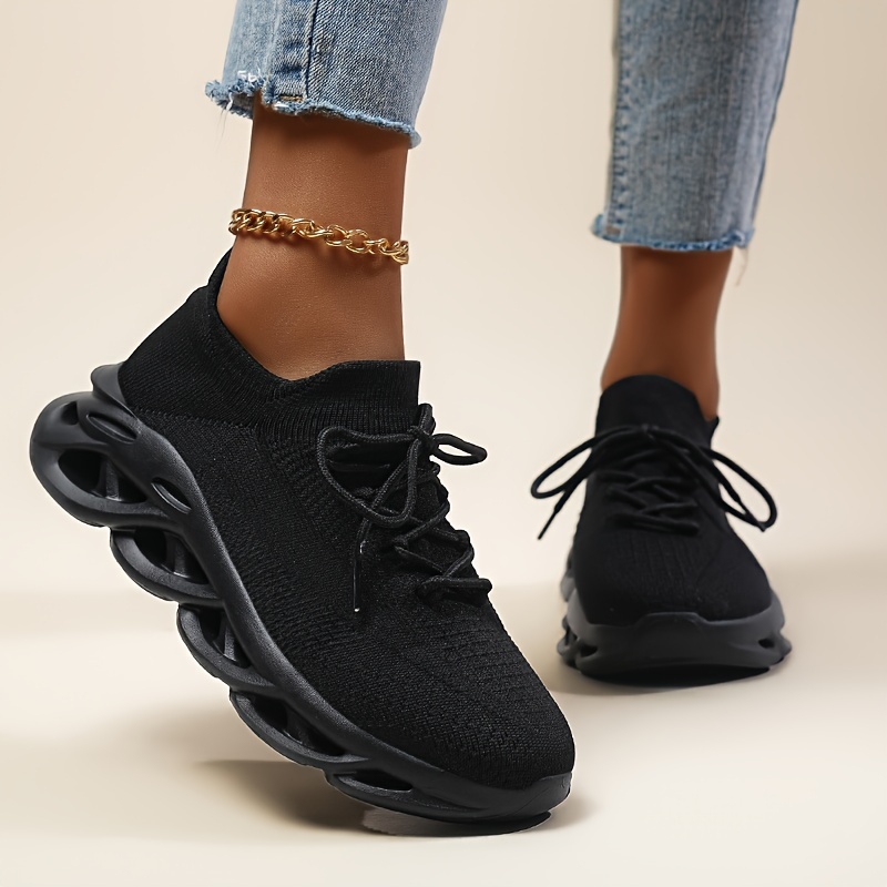 Women Black Sneakers - Temu Canada
