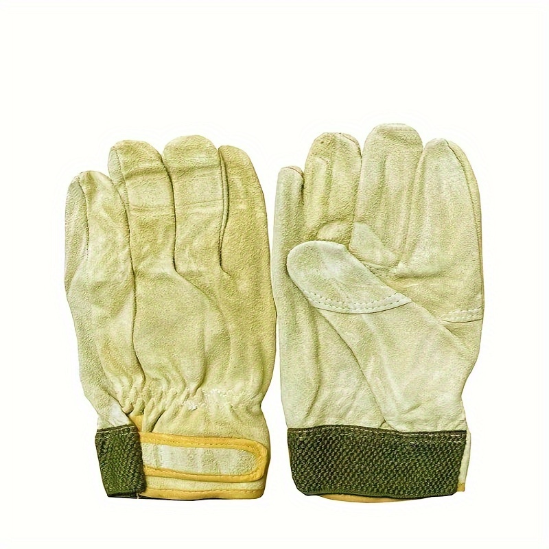 1 Par Guantes Trabajo Seguridad Guantes Soldadura Trabajo - Temu