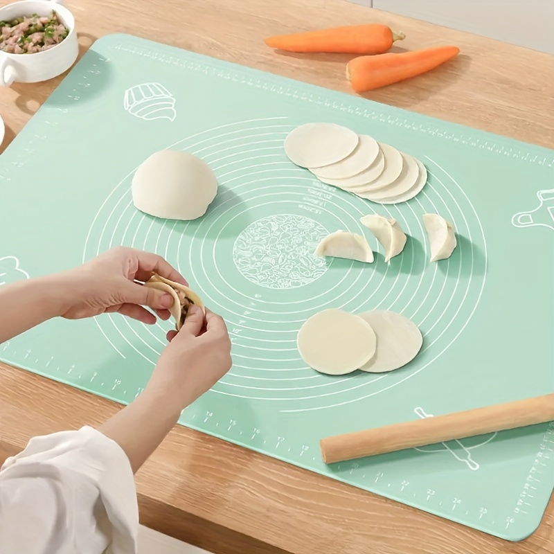 

1pc, Silicone Pastry Mat, Baking Mat, Counter Mat, Pastry Board Rolling Dough Mats, For Bread, Candy, Cookie Making, Baking Tools, Kitchen Gadgets, Kitchen Accessories, Home Kitchen Items