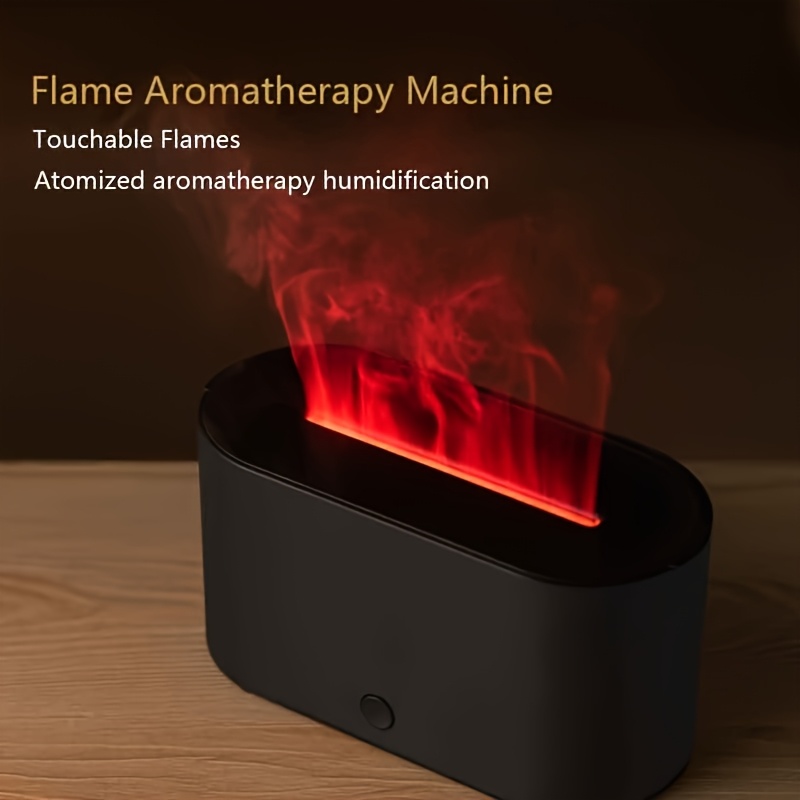 

Usb-powered Flame Aromatherapy Diffuser With Night Light - Essential Oil Humidifier, Adjustable Brightness, Ideal For Home Bedrooms & Offices, Aroma Diffuser