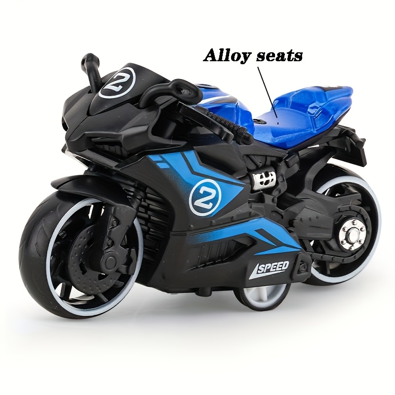 1pc Simulated Motorcycle Model Toy Car, Cool Pull-back Motorcycle Toy, Pull-back Action, Cool Design, Super Powerful Motorcycle Toy Car That Runs Without Electricity, Small Holiday Gift