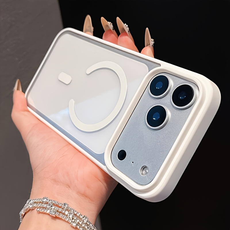 E-shop Handyhülle - Passend für iPhone 17 Pro Max 17 Air 17 Ultra-Dünne Transparente Kabellose Lade-Handyhülle, Stoßfeste Schutzhülle aus Acryl