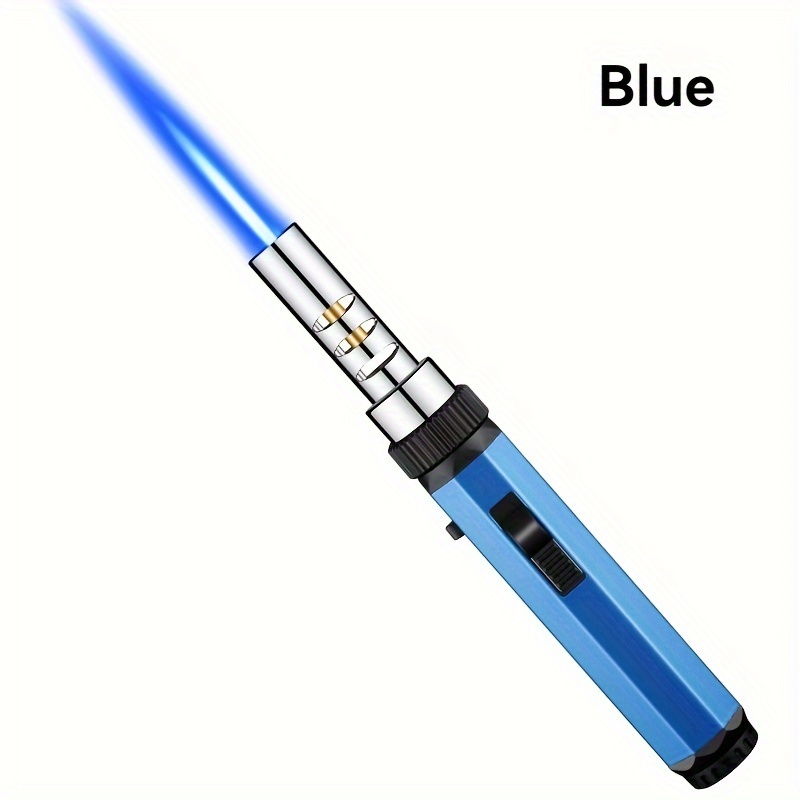 TEMU Torch Lighters, Butane Lighters, Adjustable Jet Flame Torch Lighters, Windproof Butane Refillable Gas Torch Lighters, Candles, Outdoor, Camping,