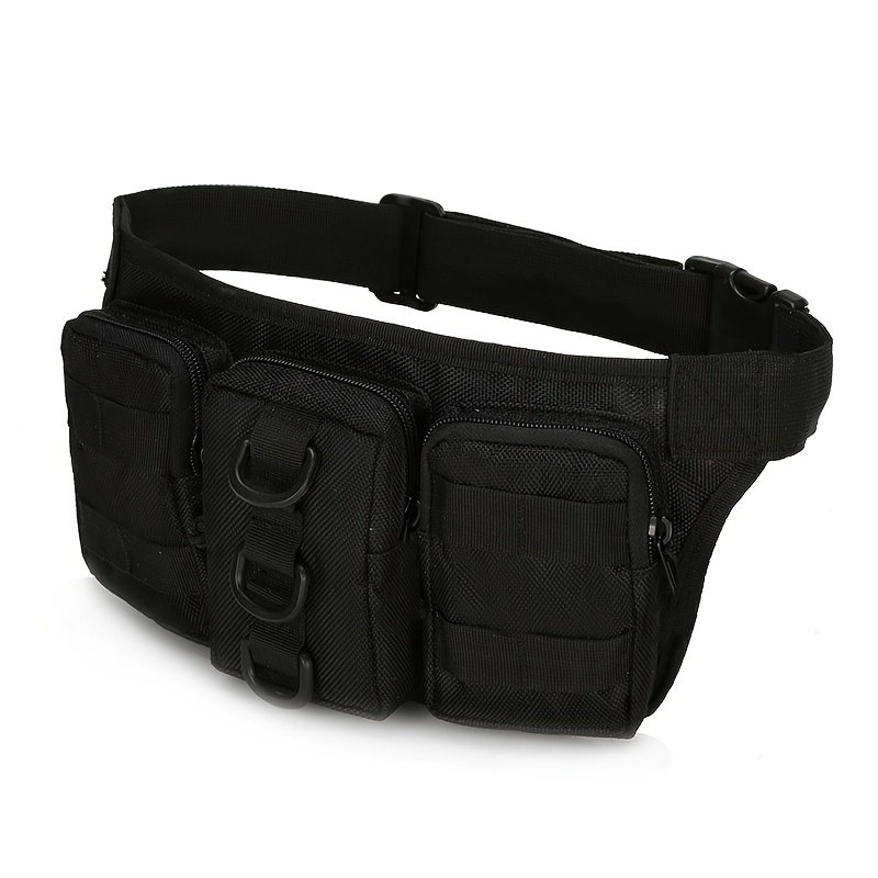 TEMU Sac Banane Tactique MOLLE pour Homme, Idéal pour l'Équipement de Camping Air, Équipement Tactique et d'Équipement de Survie Système MOLLE, Peut