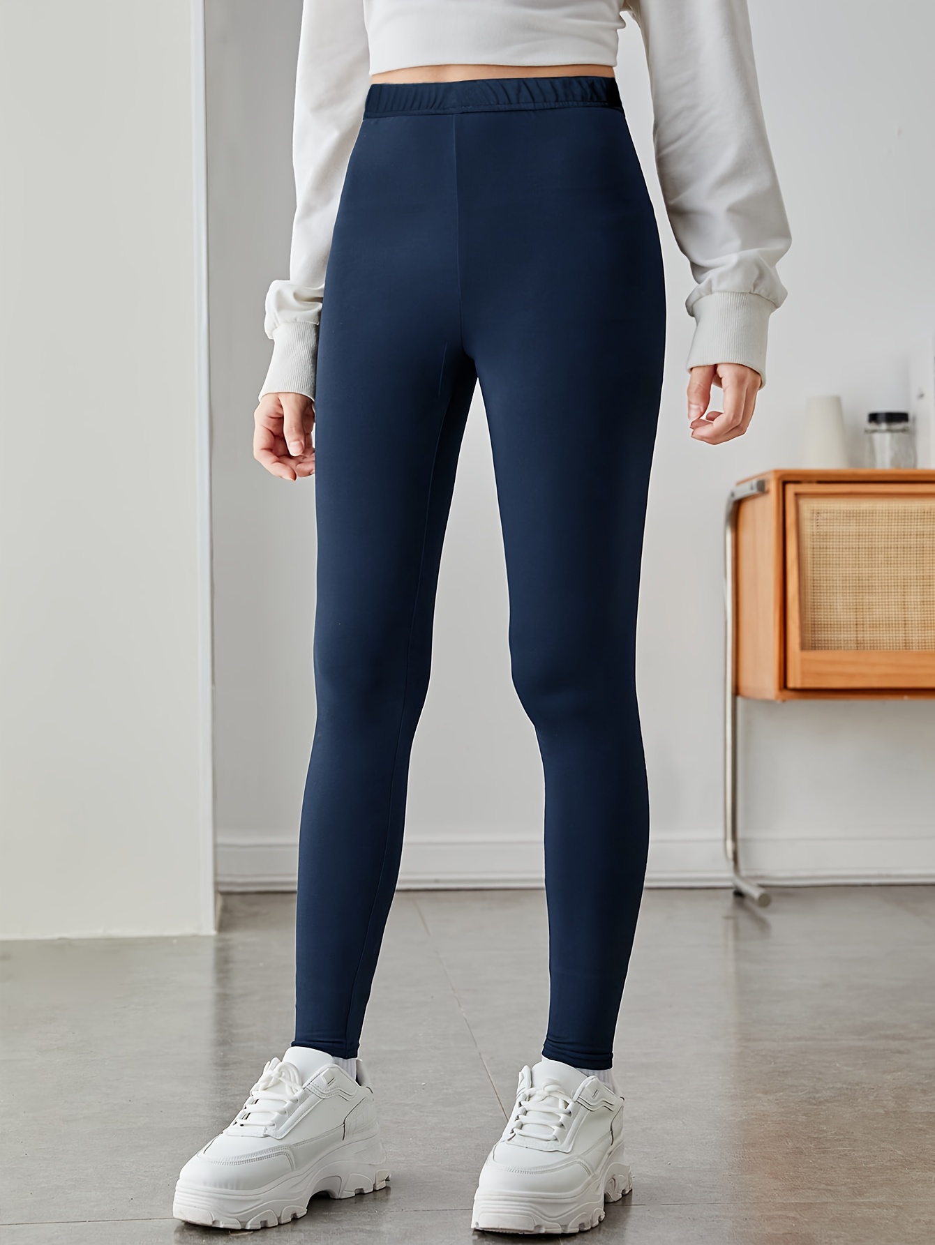 Warme Damen Leggings Mit Fleece - Thermohose Für Yoga Und Sport