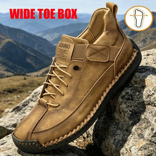mens size shoes extra wide plus size fashionable casual wide toe shoes and boots stitching random wide fit shoes