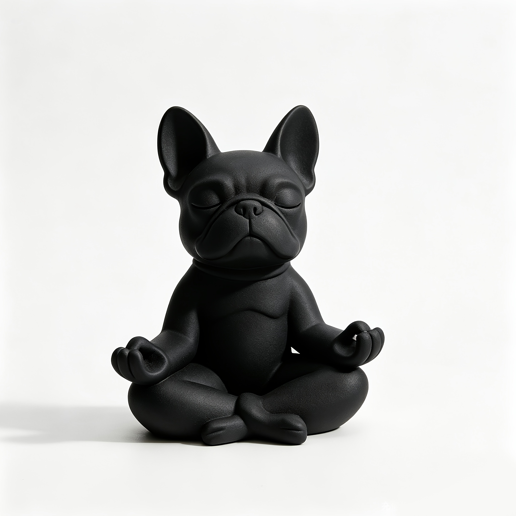 TEMU 1pc Creative Pug Model Ornament, Pug In Meditation , Combining Cute Animal Image And Zen Elements, Suitable For Personalized Decorative Spaces,