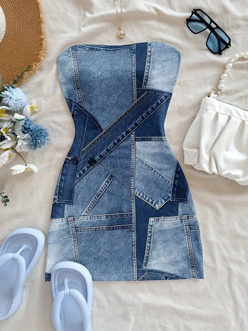 printed pants not denim fabric womens imitation denim print - Temu Mauritius printed pants not denim fabric womens imitation denim print - Temu Mauritius