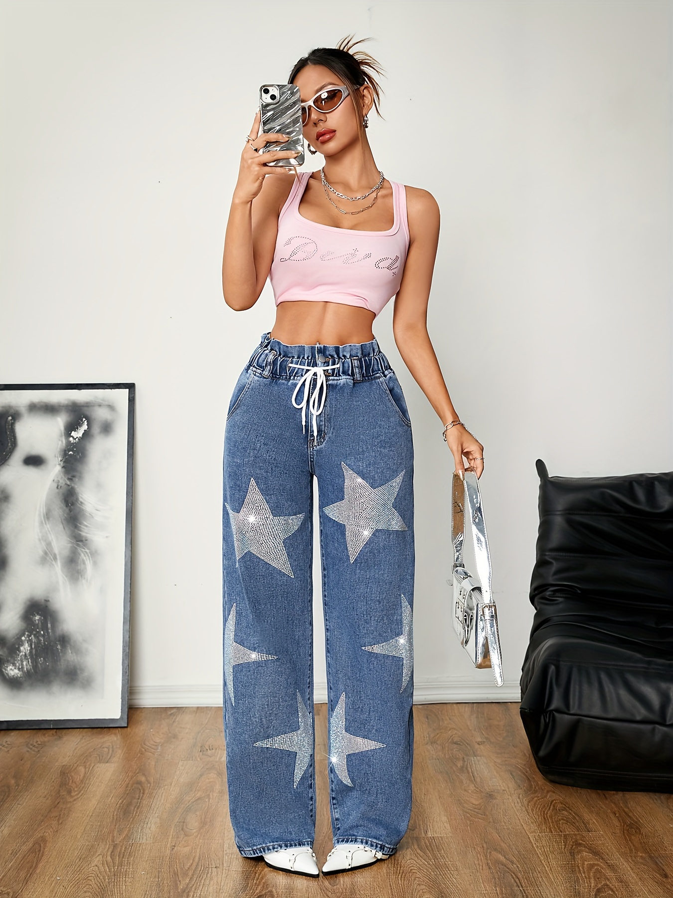 fashion color diamond elastic leaf edge Temu Philippines