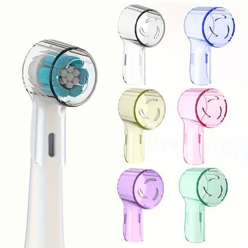 3/5 stück zahnputzstift staubschutzhüllen kappen zufällige farbe kompatibel mit braun oral b ersatzköpfe und io serie elektrische zahnbürstenkopf schutz