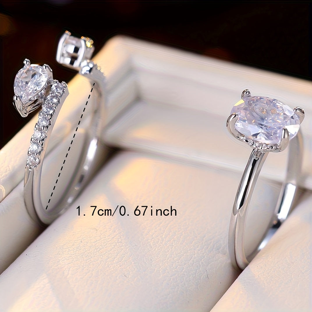 Set of Two Stylish Unique Rings, High-End Feel