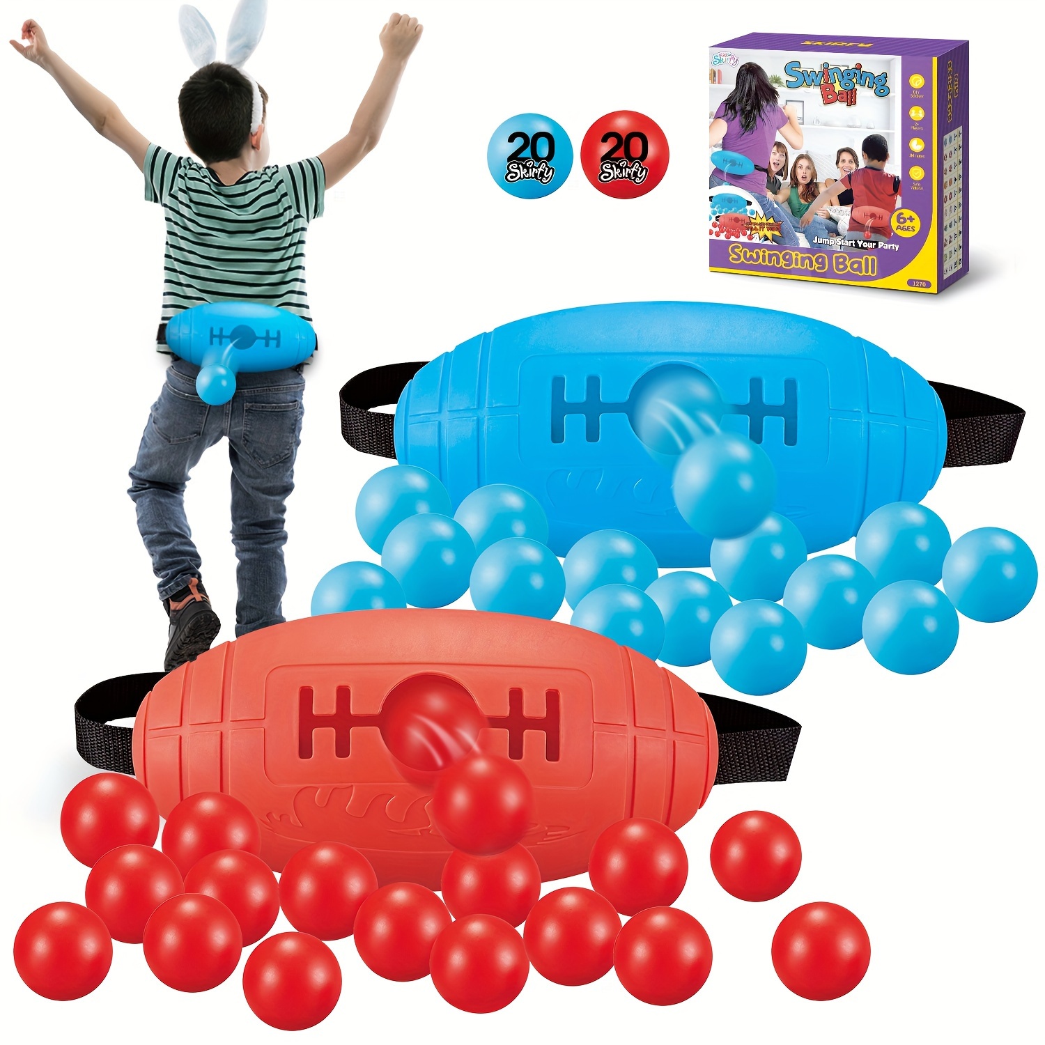 

Shaking Swing Balls Game Set For Kids Adults, Game Toy With 40 Balls, Birthday Games Outdoors Indoors Bachelorette Party Games For Boys And Girls, Kids Age 5 6 7 8 9+