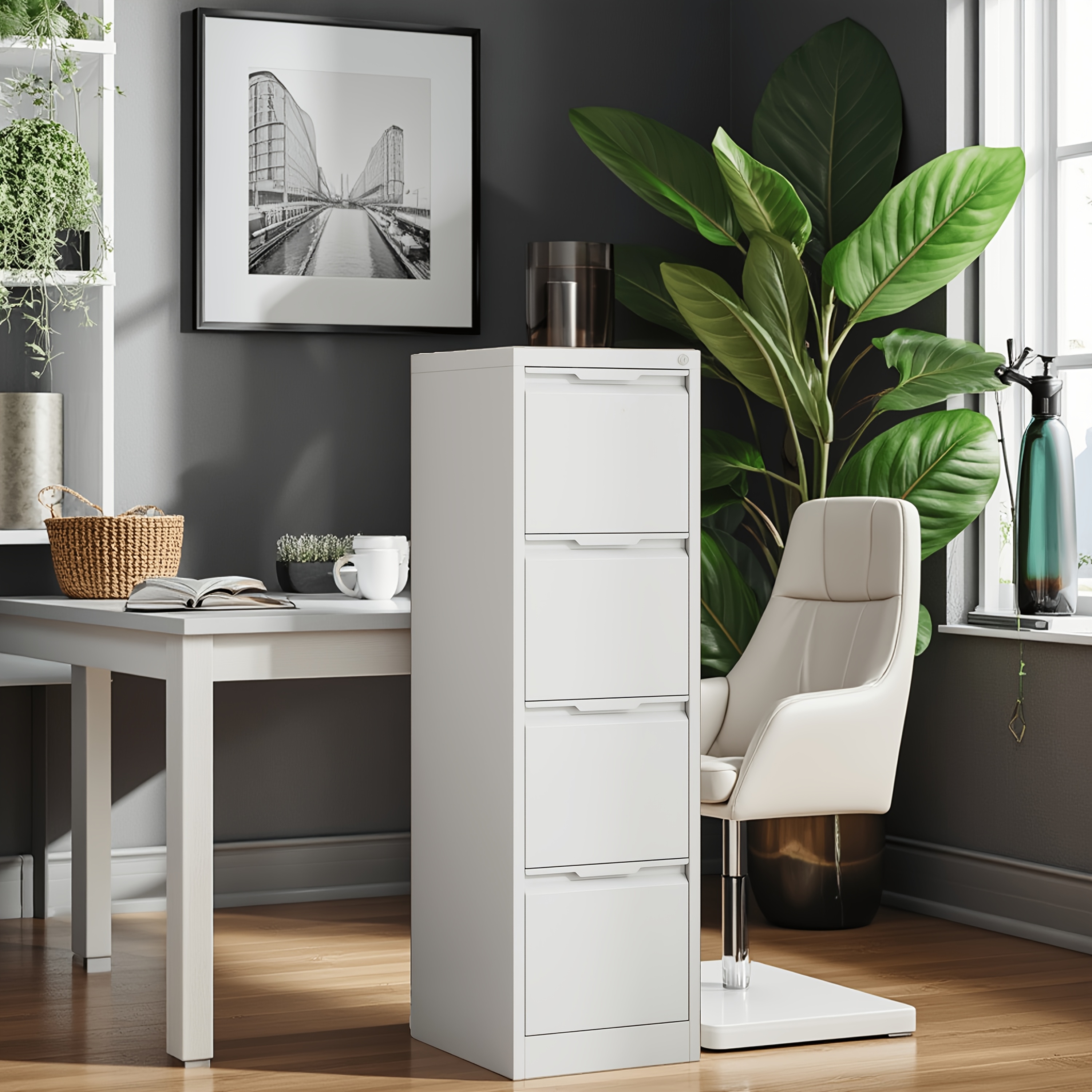 item picture metal 4 drawer file cabinet vertical filing storage cabinet with lock lockable storage filing organizer home office file storage cabinet suit for legal a4 files  