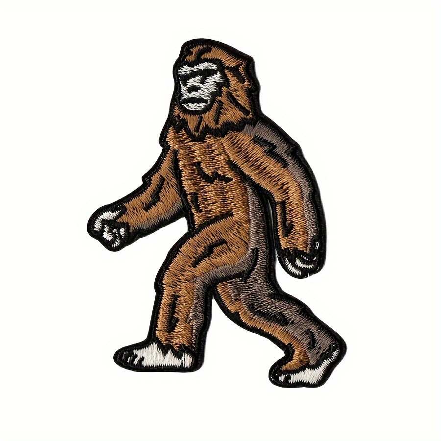 

Sasquatch Rocker Punk Embroidered Patch - Cool Diy Iron-on Badge For Clothing, Hats & Bags | Unique Cartoon Adventure Decor