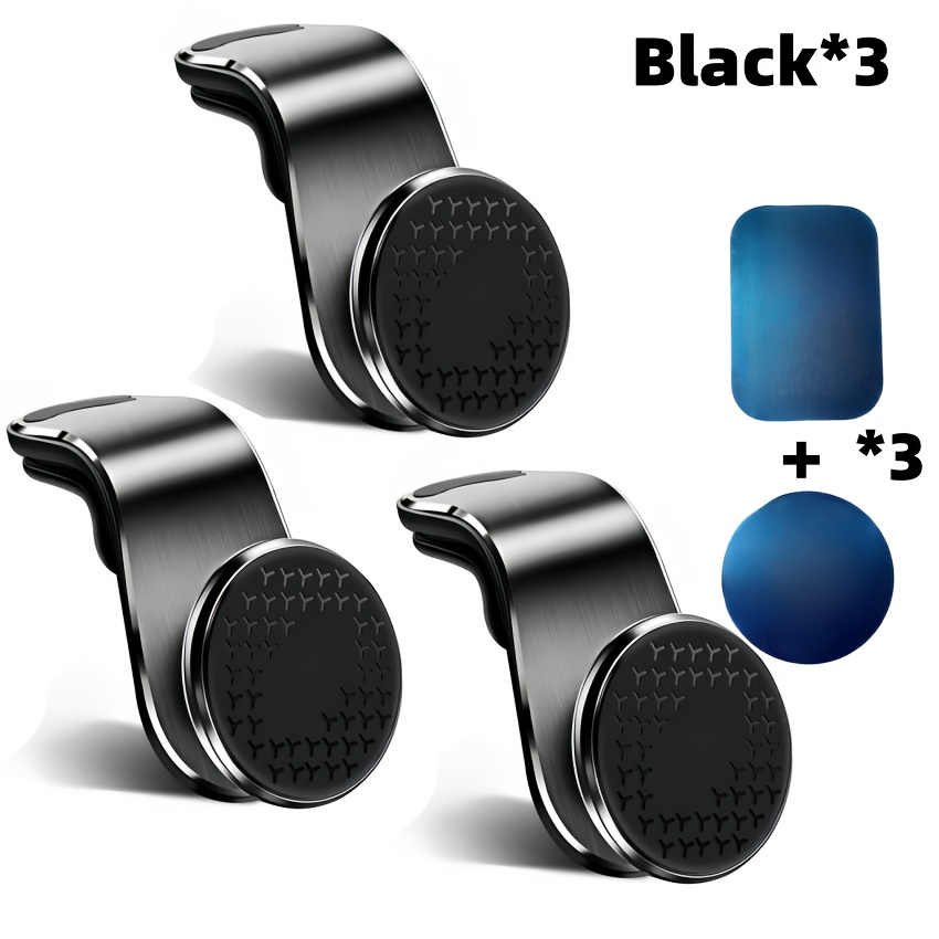 Image of Strong Magnetic Air Vent Mount With 5 Powerful Magnets - In , No Lagging, Firm Clamping Without Loosening. Compatible With Car Models. Stays Rock-stable On . Includes Magnetic Plate Attachment