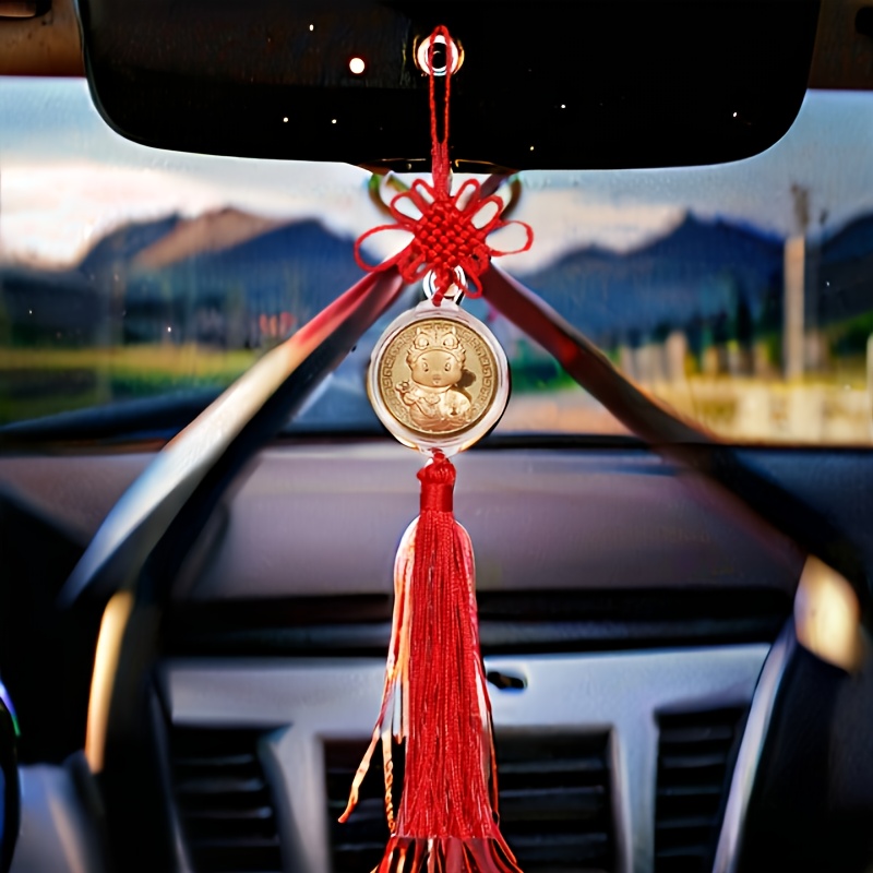 

Red Snake Tassel Car Hanging Ornament With - 2025 Snake Charm, Ideal New Year Gift For Vehicle Interior Decoration