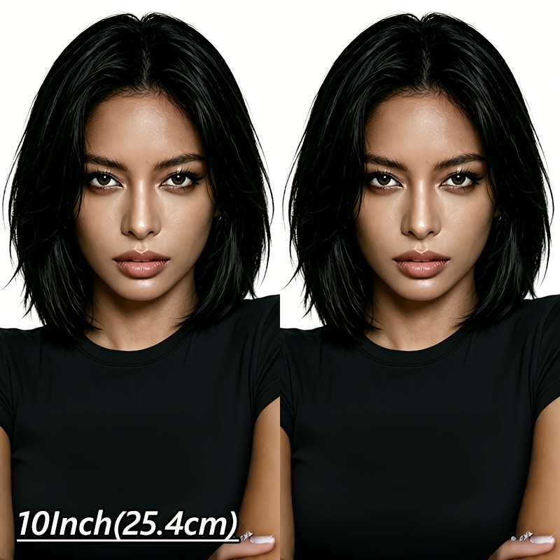 Image of Brazilian Human Hair Wig, 13x4 Lace Front Hd Transparent, Natural Hairline And Pre-plucked, Short Straight Bob Wigs For Women For Daily Wear Or Parties, Sensitive Scalp
