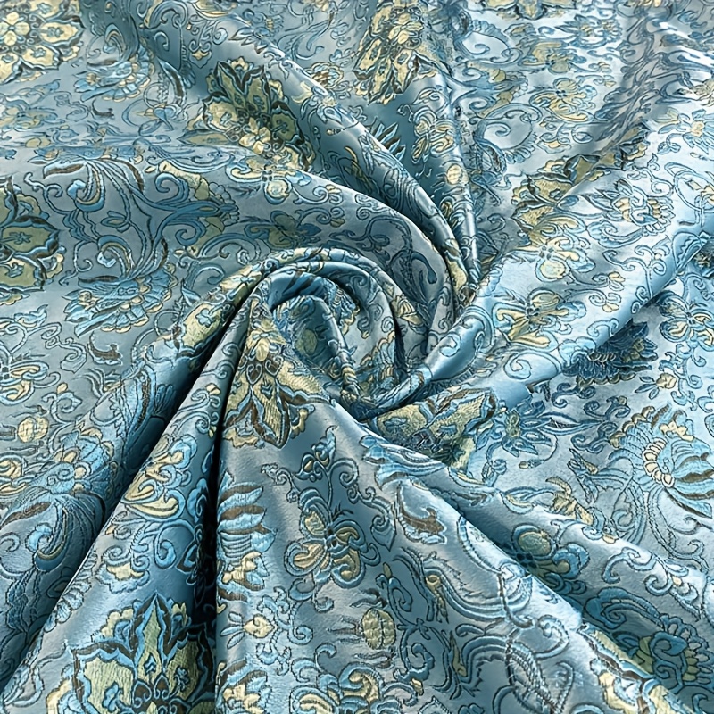 

1pc High-quality Brocade Fabric, Jacquard Weave Polyester, Pre-cut For Dressmaking And Diy Projects, 150gsm