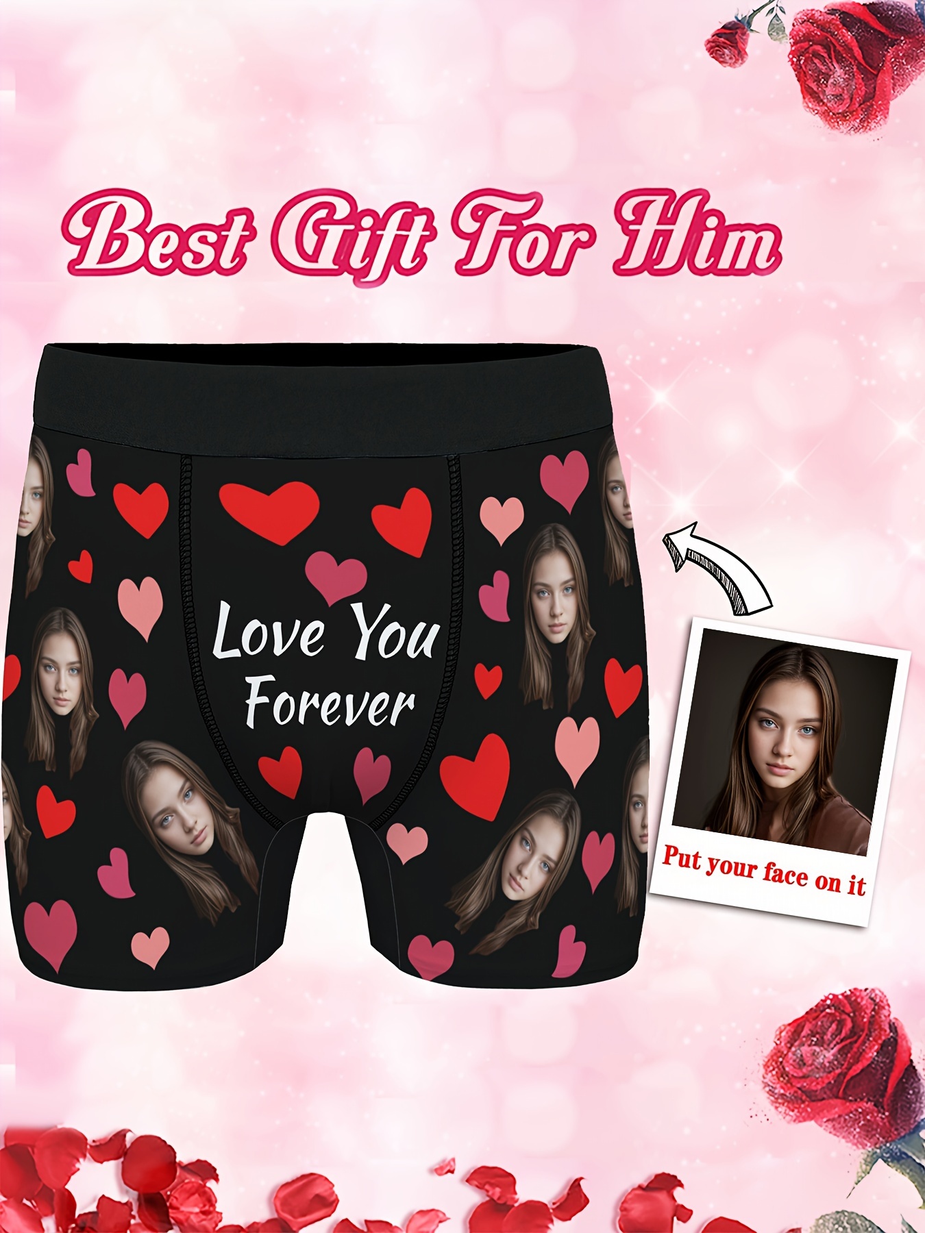 Customized Men's Briefs Men's Sexy Boxer Briefs Personalized - Temu Canada