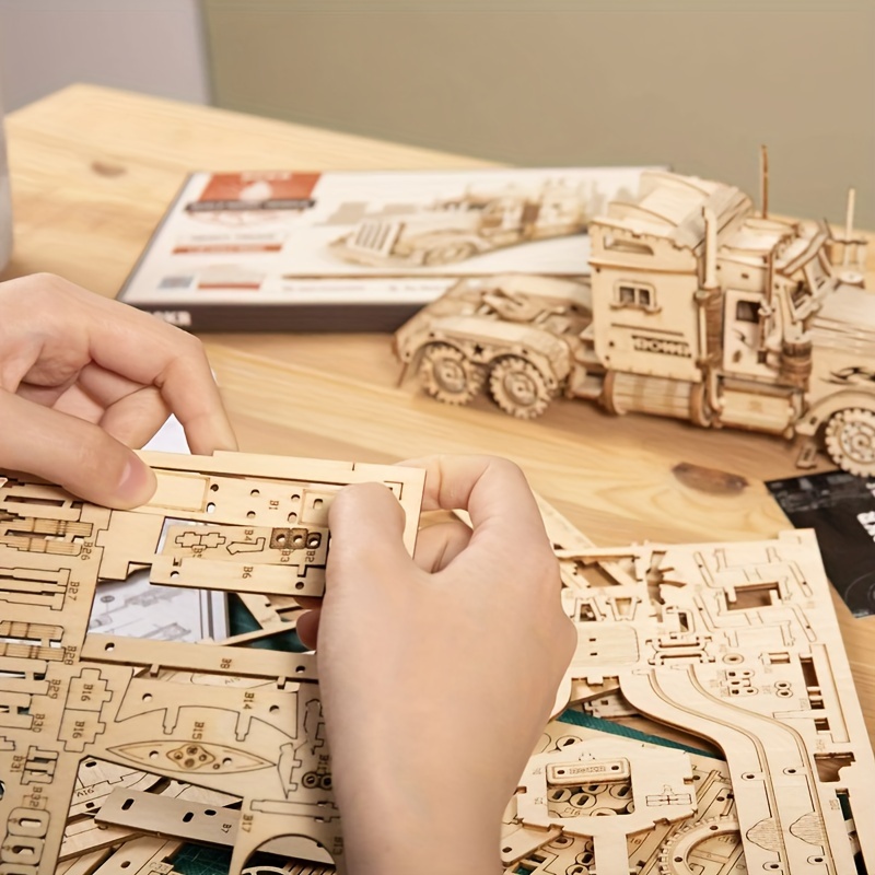 juguete camión en madera 3d diy niños adultos regalo Temu