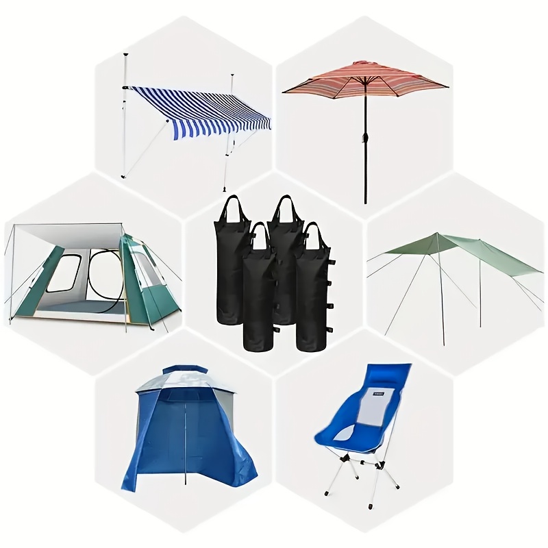 4pcs heavy duty oxford fabric sandbags durable   bags for garden gazebo legs camping stability gear tents and   0
