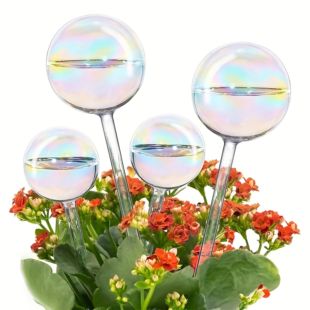 3pcs iridescent self watering globes cat shape glass ow - Temu